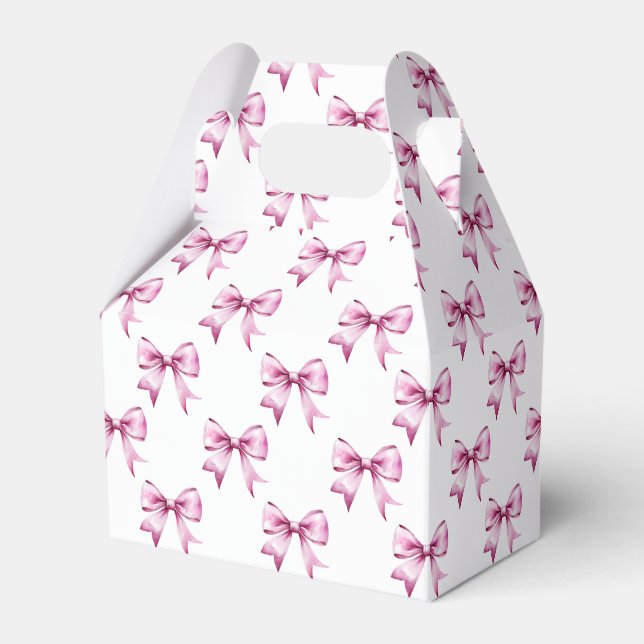 Caja Para Regalos Lazo de lazo rosa (Front Side)