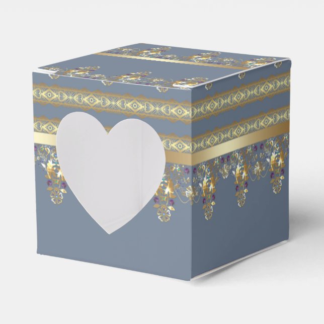 Caja Para Regalos Lazo dorado (Anverso)