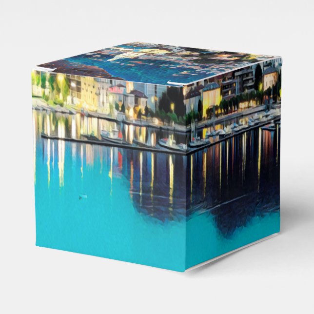 Caja Para Regalos ldp COMO - Lago - Panorama (Costado Anverso)