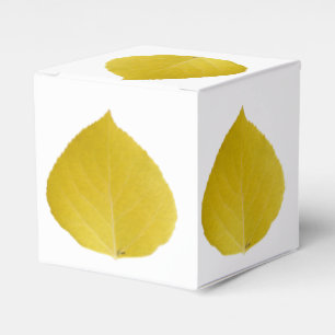 Caja Para Regalos Leaf amarillo #5