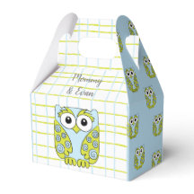 Lechuza azul Baby Shower