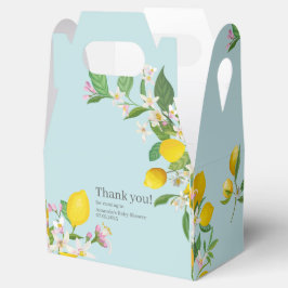 Caja Para Regalos Lemon Baby Shower, Ciao Baby, Tema Italiano