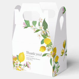 Caja Para Regalos Lemon Baby Shower, Ciao Baby, Tema Italiano