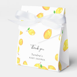 Caja Para Regalos Lemon Baby Shower Elegant Gracias Marco Script