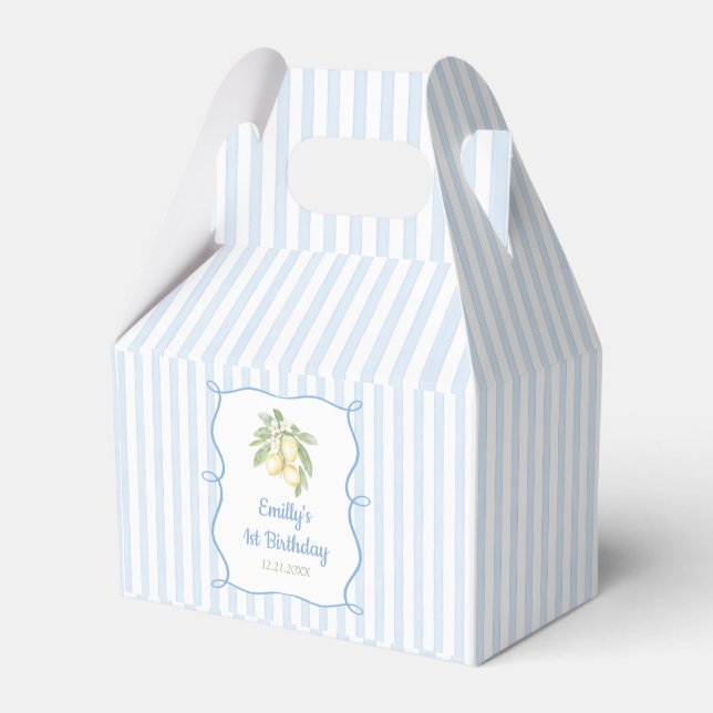 Caja Para Regalos Lemon Blue Birthday (Front Side)