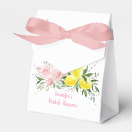 Caja Para Regalos Lemon Citrus Pink Floral Bridal Shower