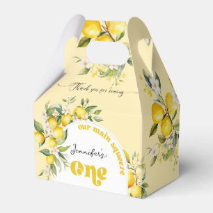 Caja Para Regalos Lemon Main squeeze fiesta de primer cumpleaños
