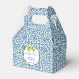 Caja Para Regalos Lemon mediterráneo y mosaico azul