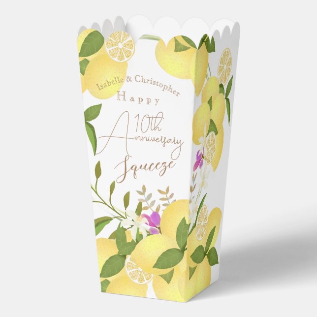 Caja Para Regalos Lemon Squeeze Anniversary Thank You (Anverso)