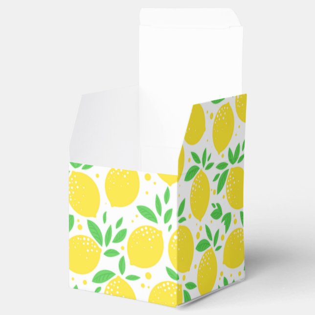 Caja Para Regalos Lemones Amarillos Frescos 3 (Abierto)