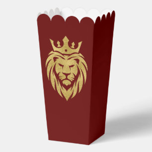 Caja Para Regalos León con Corona - Estilo Dorado 3