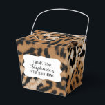 Caja Para Regalos Leopard Animal Print Kids Birthday Fiesta<br><div class="desc">Fiesta de cumpleaños de leopard animal print niños  de agradecimiento caja de favores.</div>