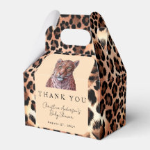 Leopard Luxury Lion Tiger Wool Pattern Baby Shower