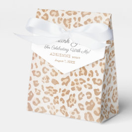 Caja Para Regalos Leopard Print Female Birthday Party Favor Box