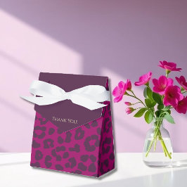 Caja Para Regalos Leopardo Print-Magenta-