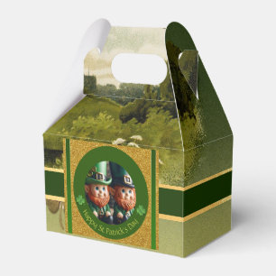Caja Para Regalos Leprechaun en miniatura Día de San Patricio CFB