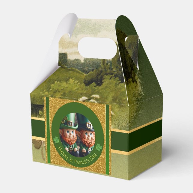 Caja Para Regalos Leprechaun en miniatura Día de San Patricio CFB (Front Side)