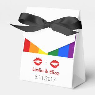 Caja Para Regalos Lesbiana LGBT despierta a Boda arcoiris