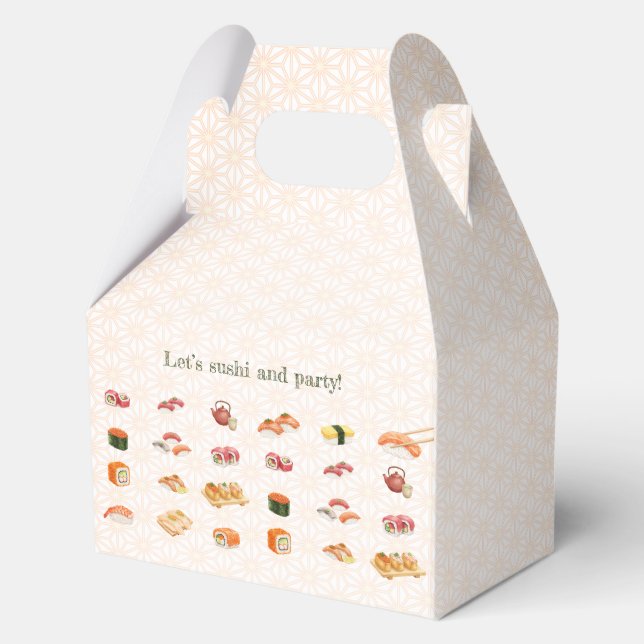 Caja Para Regalos Let’s sushi and party!  (Anverso)