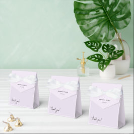 Caja Para Regalos Letra de Caligrafía Romántica Lila