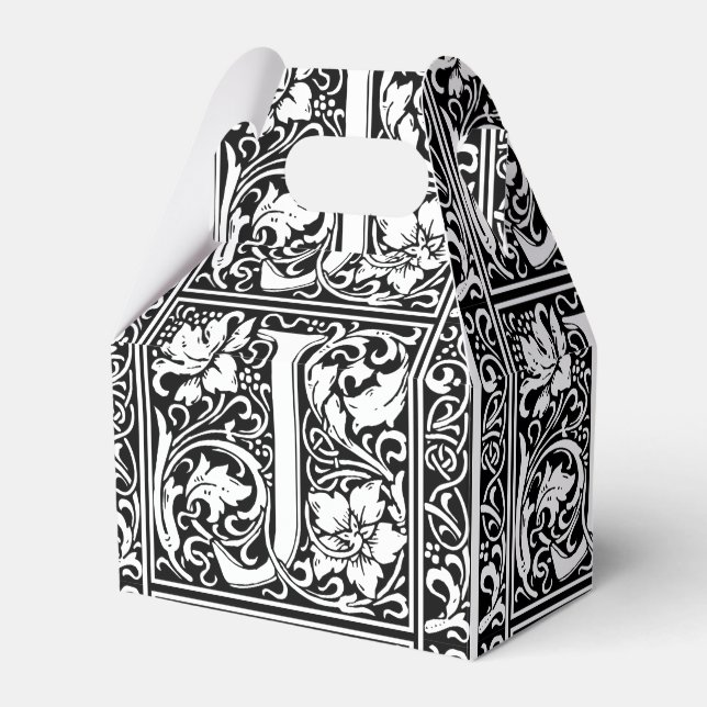 Caja Para Regalos Letra J Monograma medieval Art Nouveau (Front Side)