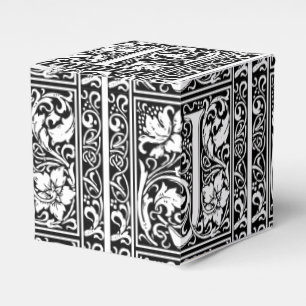 Caja Para Regalos Letra J Monograma medieval Art Nouveau