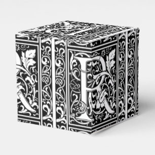 Caja Para Regalos Letra R Monograma medieval Art Nouveau