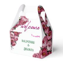 Letrero de bienvenida de boda floral rosa elegante