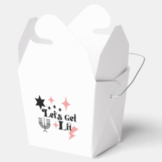 Caja Para Regalos Let's Get Lit gift box Hanukkah gift box