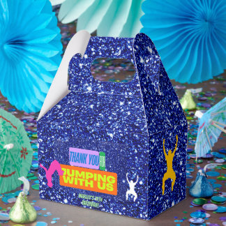 Caja Para Regalos Let's Jump Party Bounce Neon Trampoline Park 