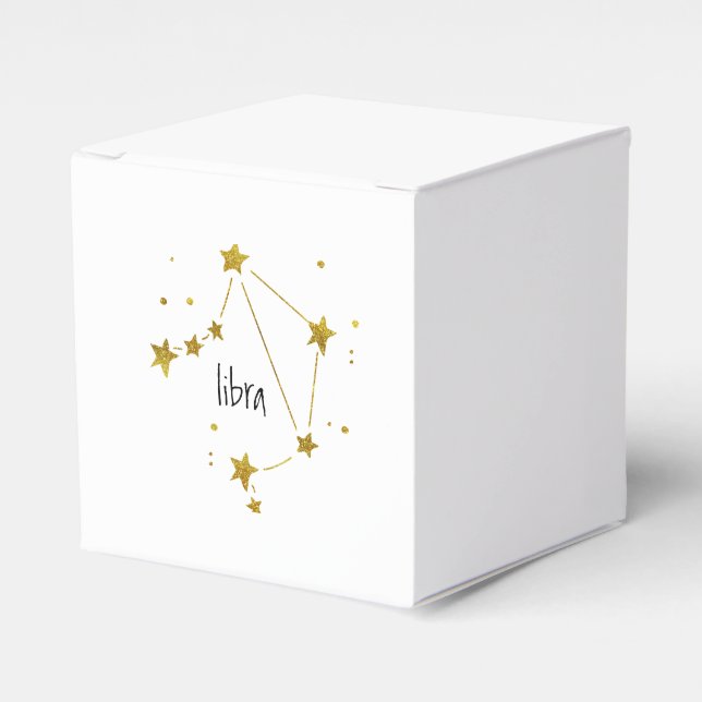 Caja Para Regalos Libra Zodiac (Costado Anverso)