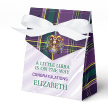 Libra Zodíaco Baby Shower 3"w x 1.5"l x 3.25"h