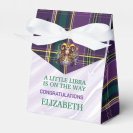 Caja Para Regalos Libra Zodíaco Baby Shower 3"w x 1.5"l x 3.25"h
