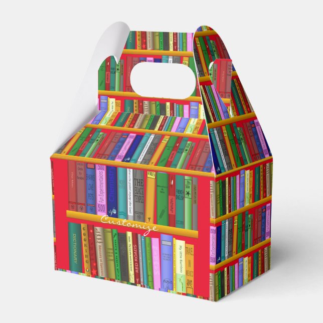 Caja Para Regalos Libros en estantes Thunder_Cove (Front Side)