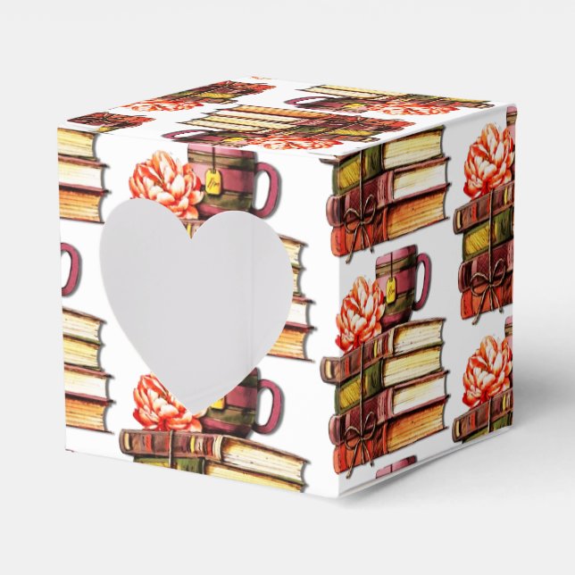 Caja Para Regalos Libros Y Té Blanco (Anverso)