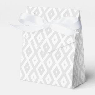 Caja Para Regalos Light grey and white diamond pattern
