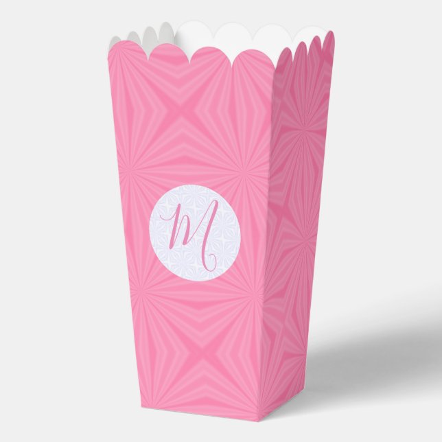 Caja Para Regalos Light Pink Squiggly Squares Personalized Popcorn (Anverso)