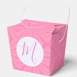 Caja Para Regalos Light Pink Squiggly Squares Personalized Take Out