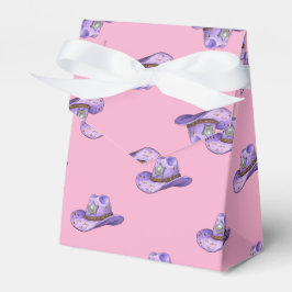 Caja Para Regalos Light Purple Cowgirl Hat-Pink Background