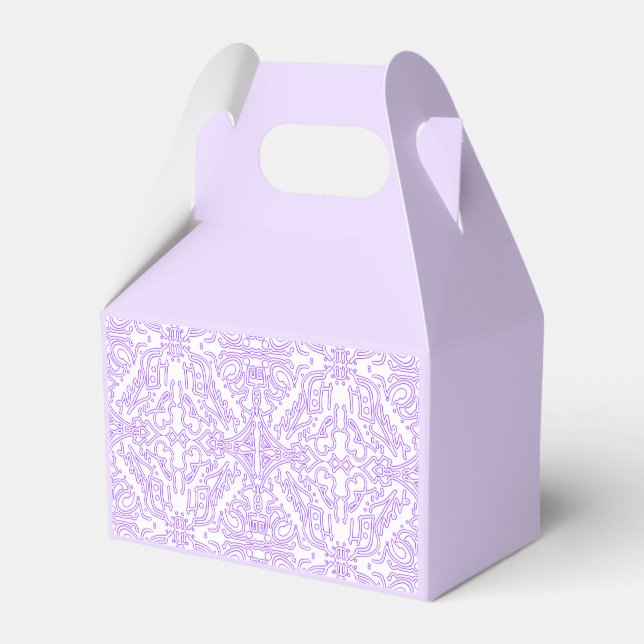 Caja Para Regalos Lila Nebulosa Mística (Front Side)