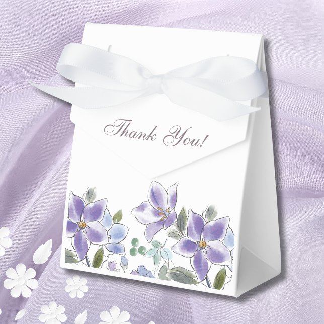 Caja Para Regalos Lilac Floral Bridal Shower (Subido por el creador)