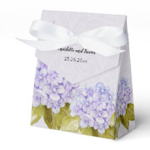 Lilac Hydrangea pintado a mano