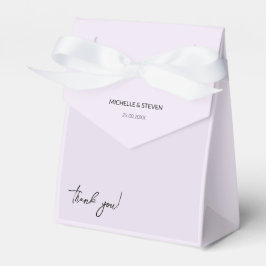 Caja Para Regalos Lilac Romantic Calligraphy Script