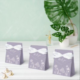 Caja Para Regalos Lilac Wildflowers Gracias