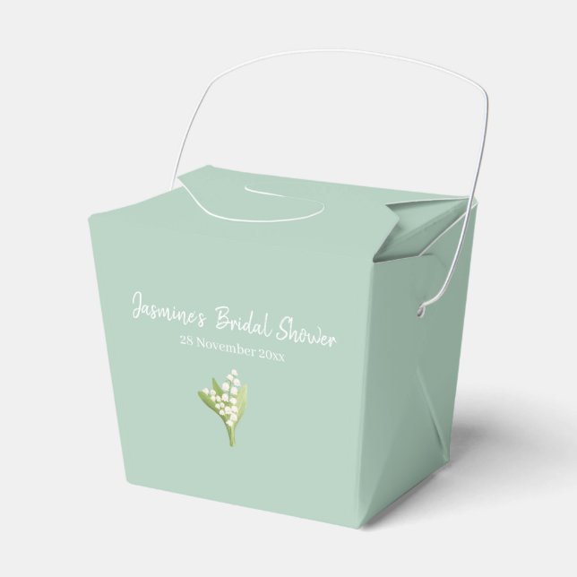 Caja Para Regalos Lily Of The Valley Bouquet Bridal Shower (Front Side)