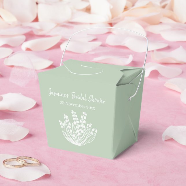 Caja Para Regalos Lily Of The Valley Bouquet Bridal Shower (Boda)