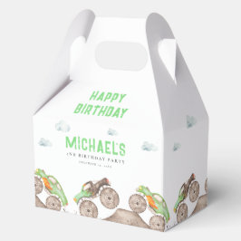 Caja Para Regalos Lime Green Monster Trucos Cumpleaños