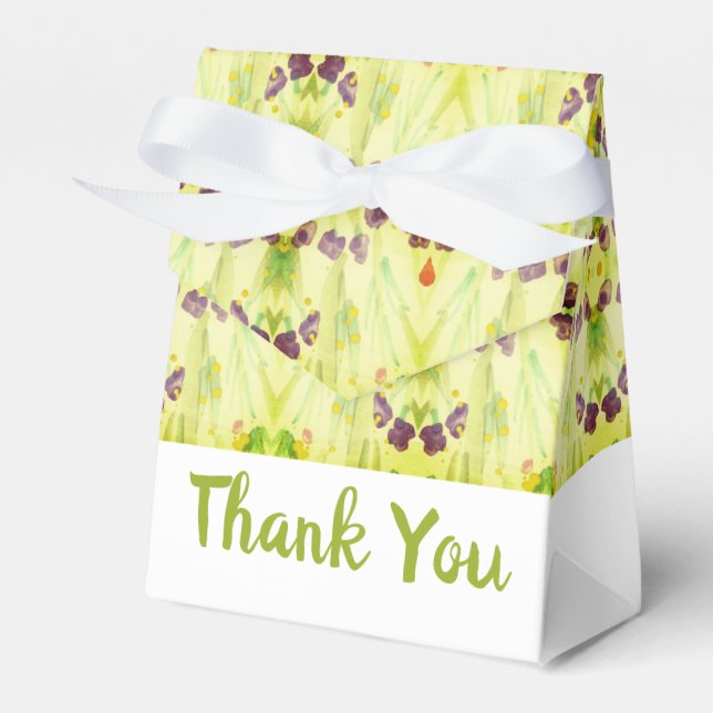 Caja Para Regalos Lime Green Patterned (Front Side)