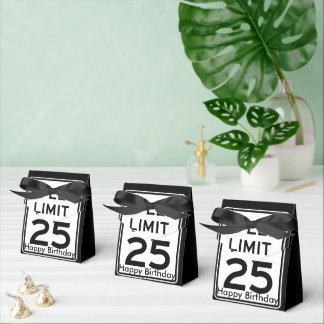 Caja Para Regalos Límite de velocidad Rótulo de cumpleaños de 25 mph