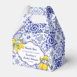 Caja Para Regalos Limón Azul Amarillo Bridal Shower Squeeze Principa